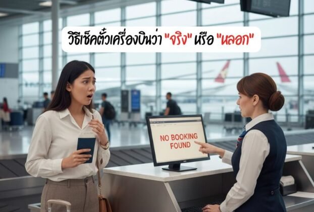 วิธีเช็คตั๋วเครื่องบิน